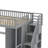 Gunjan Loft Bed with Bookshelf,Drawers,Desk,and Wardrobe-1069354025-1069354020