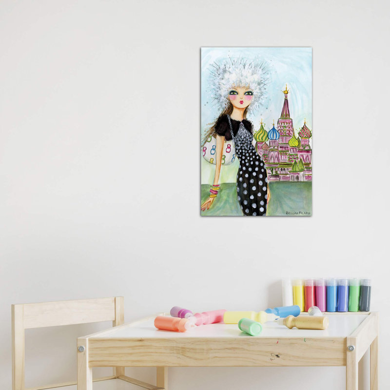 Art de Moscou, Toile tendue, H 18 po x l 12 po x P 1,5 po