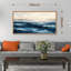 «Serene Sea Panorama», impression sur toile encadrée surdimensionnée 60 po x 30 po, Coastal Home Decor