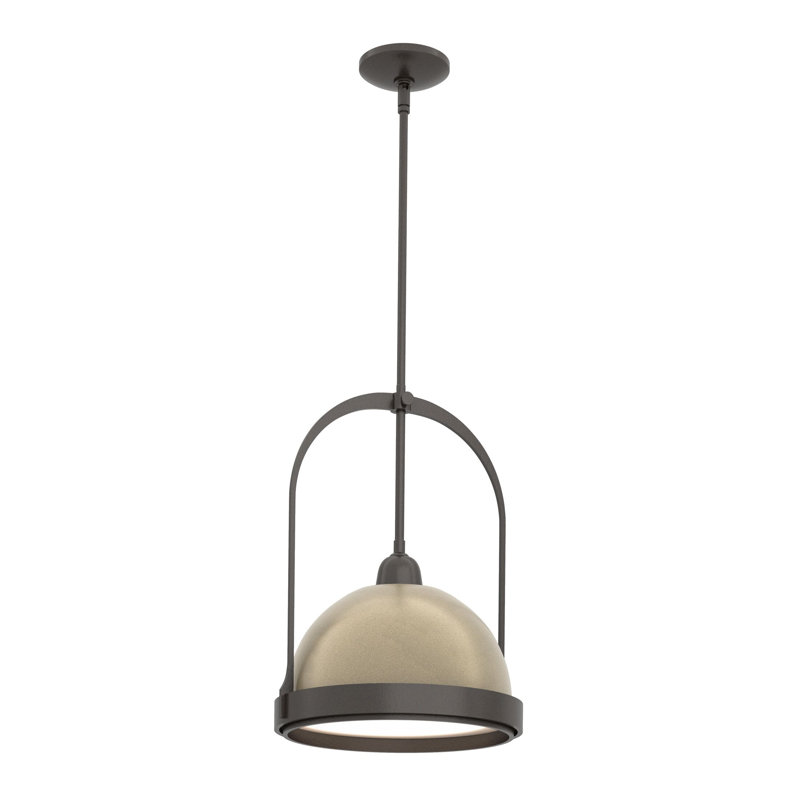 Atlas 1 - Light Single Dome Pendant, Soft Gold, Oil Rubbed Bronze