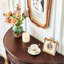 Console demi-ronde en bois massif