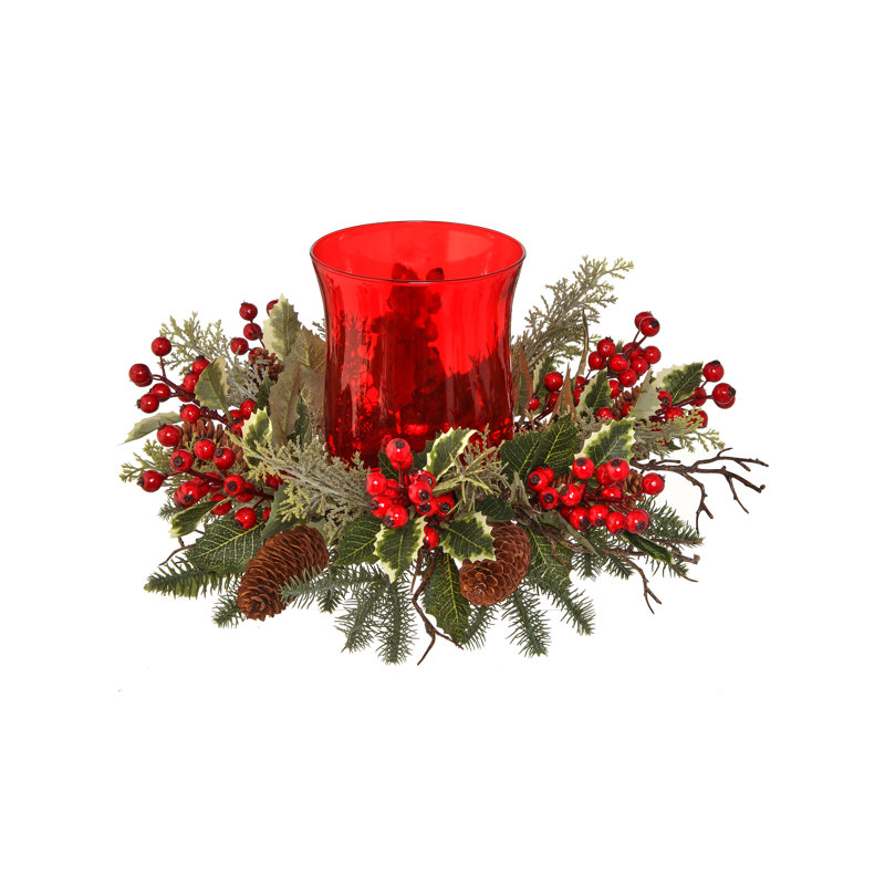 8'' H Glass Tabletop Hurricane
