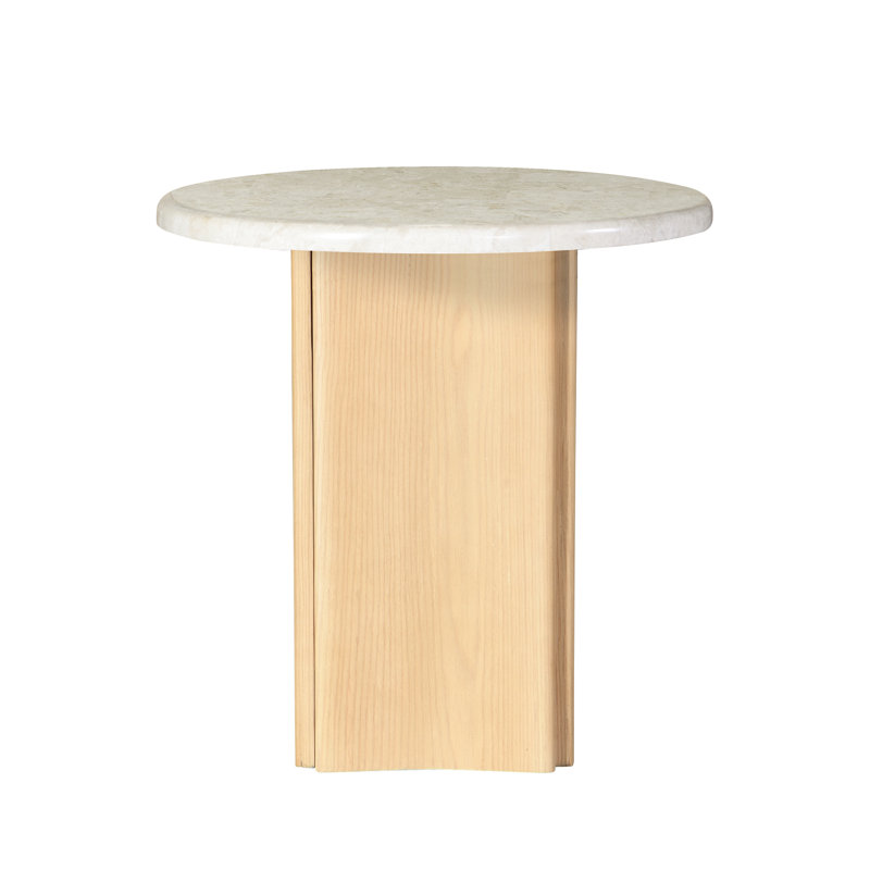 Table de bout en marbre et plateau en marbre Qwin