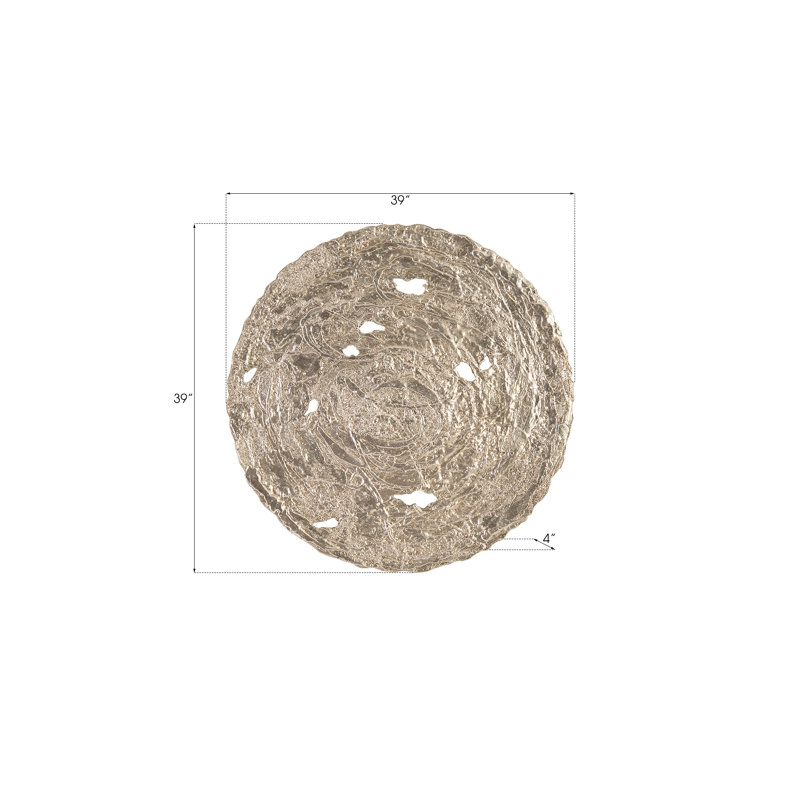 Molten Wall Décor, Silver