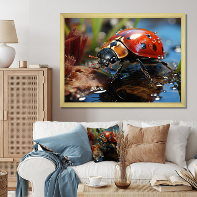 " Red Ladybug Portrait III "