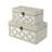 Tessera Set of 2 Distressed Mirrored Wood Boxes - Off White-12197817