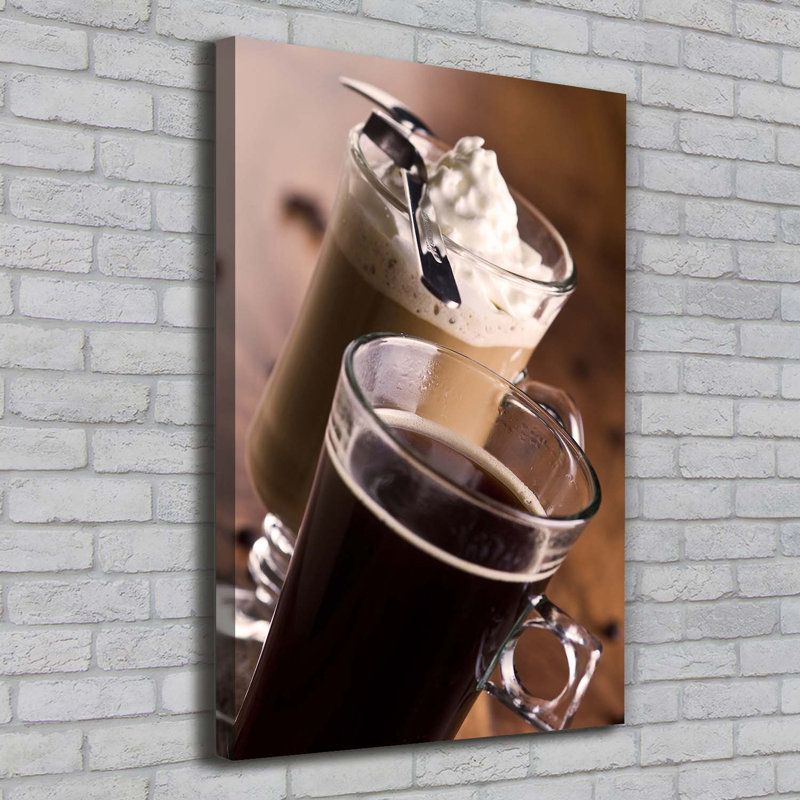 Frappe Coffee - Wrapped Canvas Print