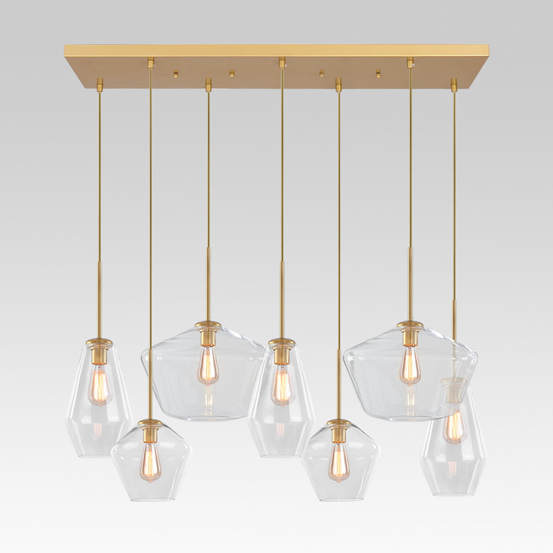 Emmeric 7 - Light Brass Pendant