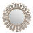 Freelon 23.6" Sunburst  Decorative Round Gold Wall Mirror-1857752828