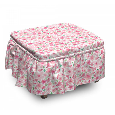 Housse pour repose-pieds en fleur mélangée