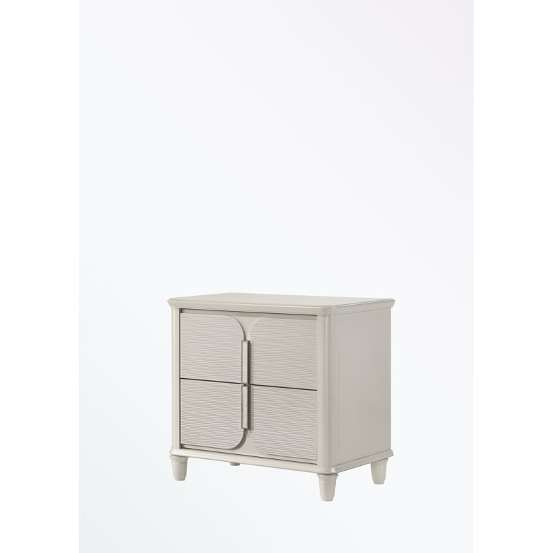 Table de chevet avec deux tiroirs