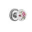 Rope Rosette with White Rose Porcelain Door Knob-712741725-708090208