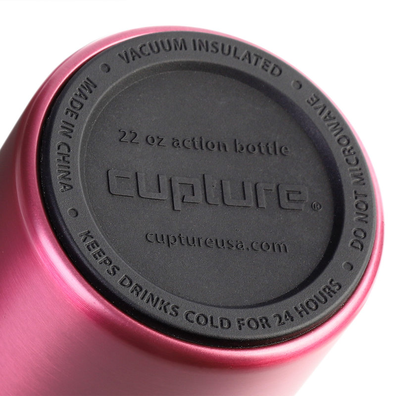 Action 22 oz. Bouteille d'eau en acier inoxydable, Rose