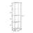Edwin 63.25" H x 15.75" W Etagere No Tools Bookcase-1770282081