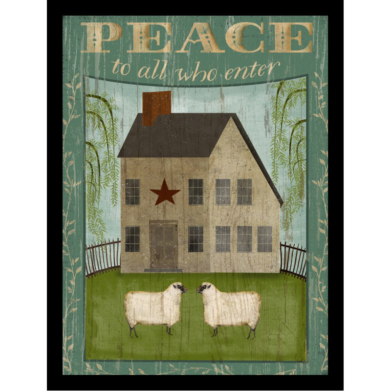 «Peace House Poster», impression encadrée, H 16 po x l 12 po x P 1 po