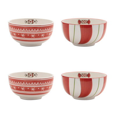 Ceramic Santa Candy Bowl