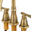 Double Handle Bathroom Sink Faucet with Drainer-154656674