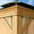 Aluminum Patio Gazebo with Wood Grain-94553200