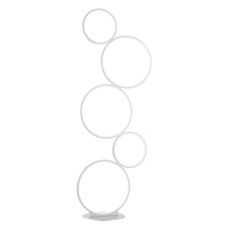 Lampe sur pied à DEL 44,75 po Tidore, Blanc