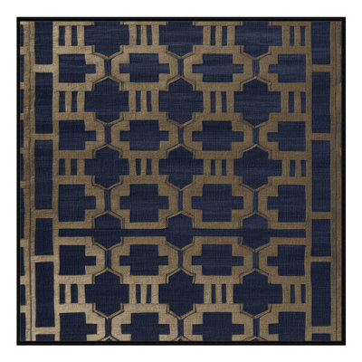 Tapis gris en treillis lavable à la machine