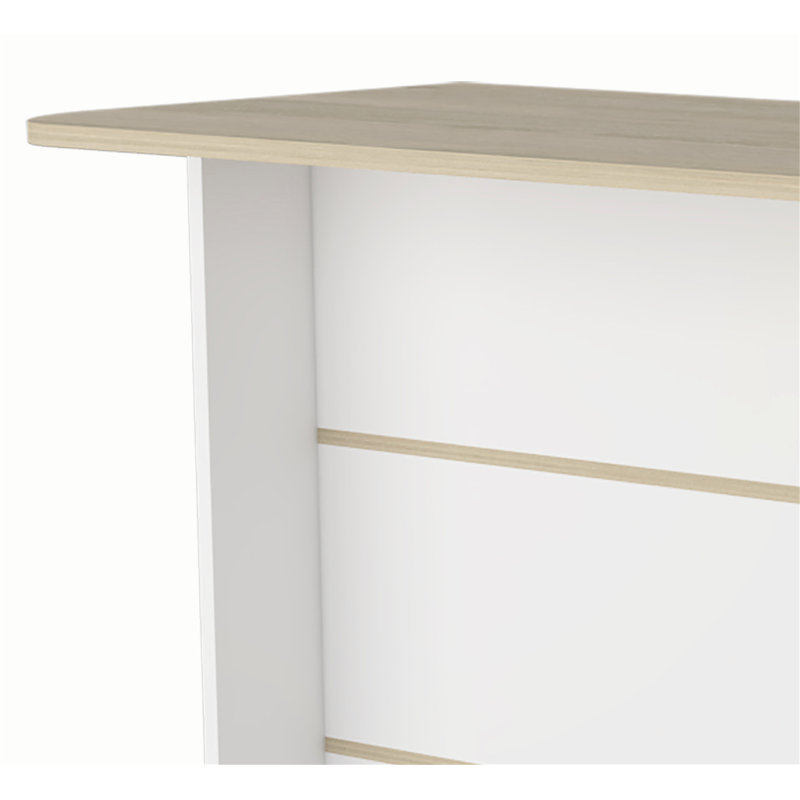 Îlot de cuisine polyvalent en bois de pin pour une cuisson et un rangement efficaces