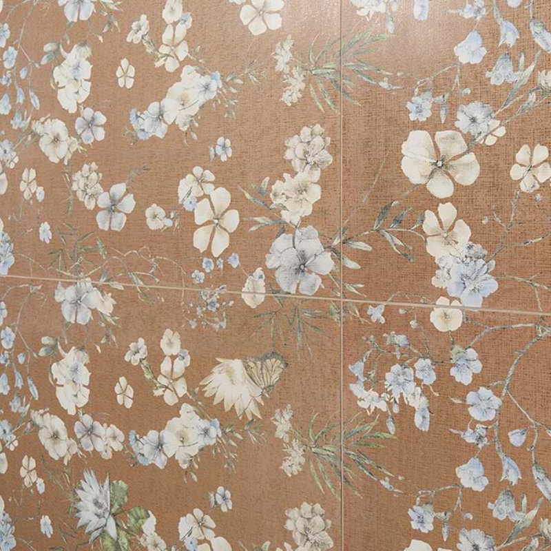 Wakana 24x48 Artisan Decor Matte Porcelain Tile, Autumn Terracotta