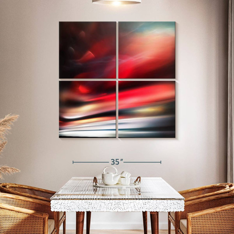 Red, 45" H x 45" W