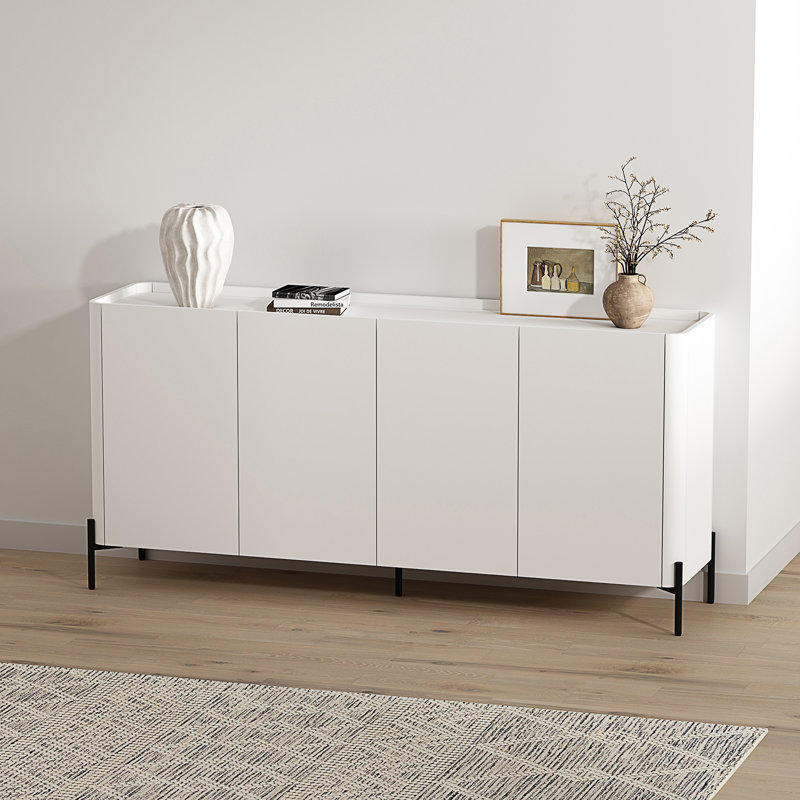 Abbey 67" Sideboard In White, White