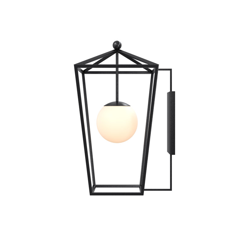Denison - Light Outdoor Wall Lantern, Midnight, 21.75"