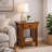 Mission Solid + Manufactured Wood Side Table-62793095