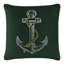 Sparkles Home Anchor Throw Pillow | Rhinestone Nautical Design | Polyester Fill | Machine Washable-2113998627-2113998646