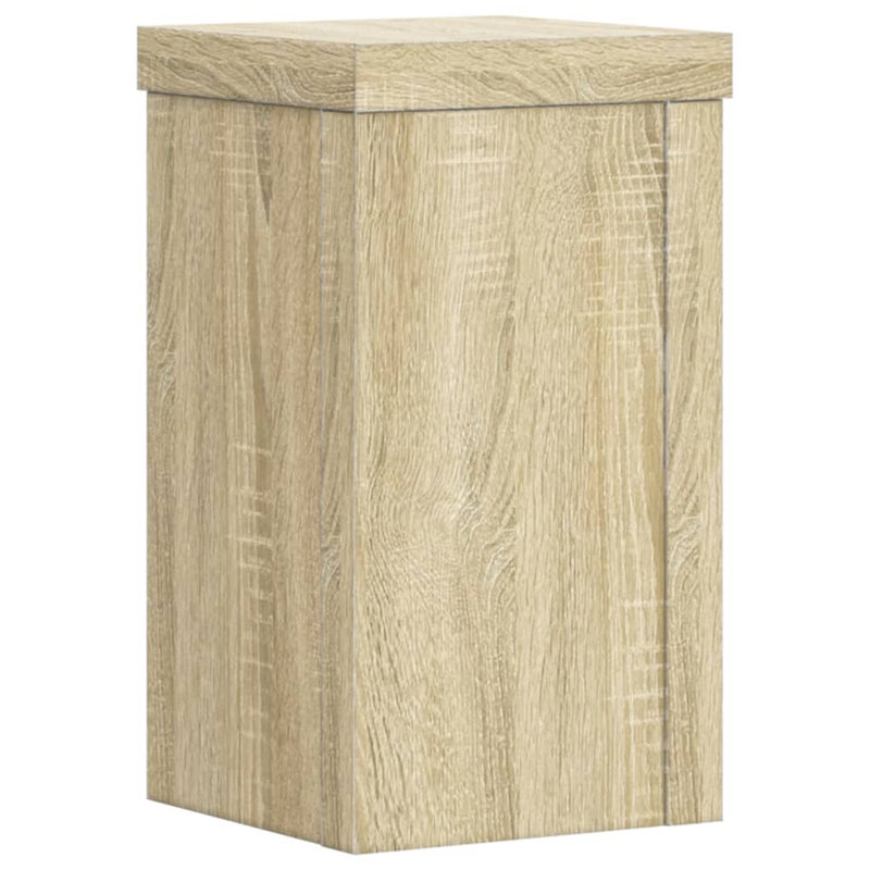 1 Tier Plant Stand Set of 2, 20cm H x 15cm W x 15cm D, Sonoma/Oak