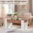 48" Modern Farmhouse Coffee Table With Hidden Storage Drawer,wood Thick Design For Living Room-699328566-699328562