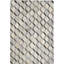 Area Cowhide Geometric Area Rug in Gray/Cream-1036955178