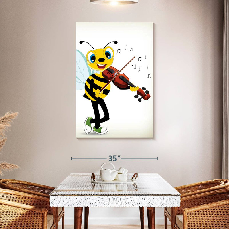 Ashelle Bee Playing Violin, 48" H x 32" W