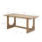 Mid-Century Modern Solid Wood Dining Table For 6