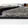 RugGuy Shaggy Black/Gray/White Area Rug
