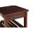 Stenya Contemporary 2-Shelf Rectangular Accent Table with USB in Espresso,End Table,Side Table