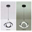 1 - Light Black LED Unique/Statement Pendant