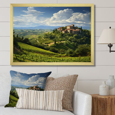 Italie, tranquillité toscane, Italie, art mural