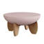 Table basse ronde moderne en forme de bol de 30 pouces avec pieds en bois massif-910787203