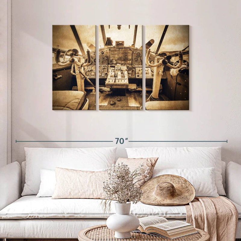 Mehar Grunge Aviation, 28" H x 45" W