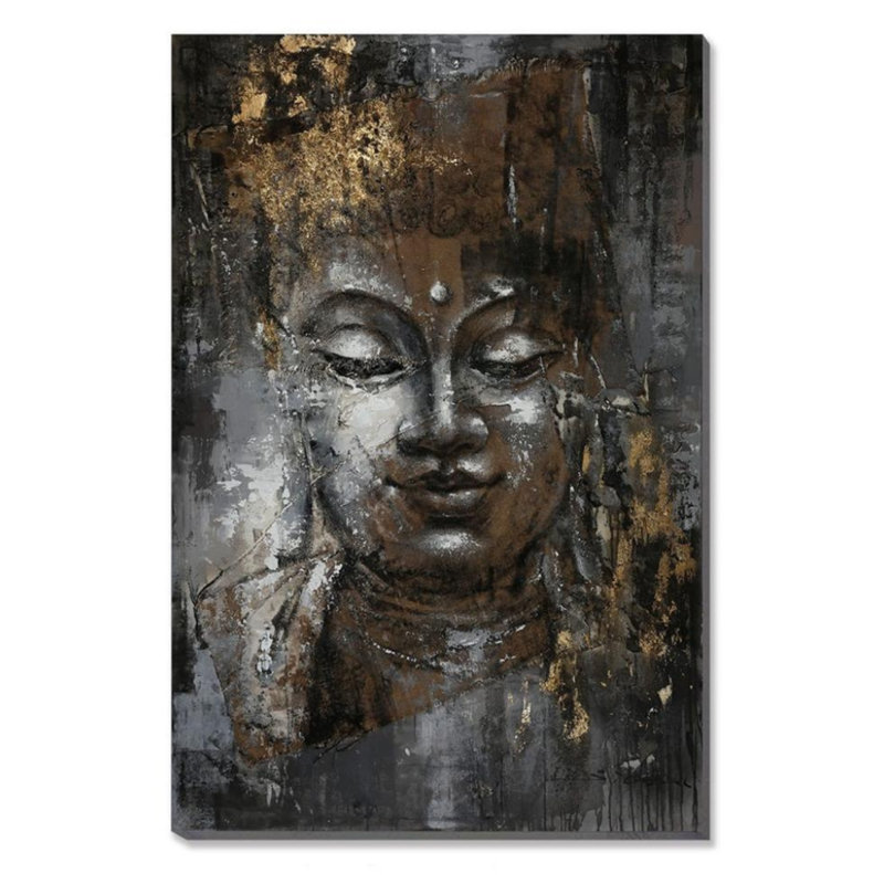 Bouddha 50% peint à la main