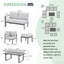 Aluminum Patio Furniture Set With Waterproof Cover