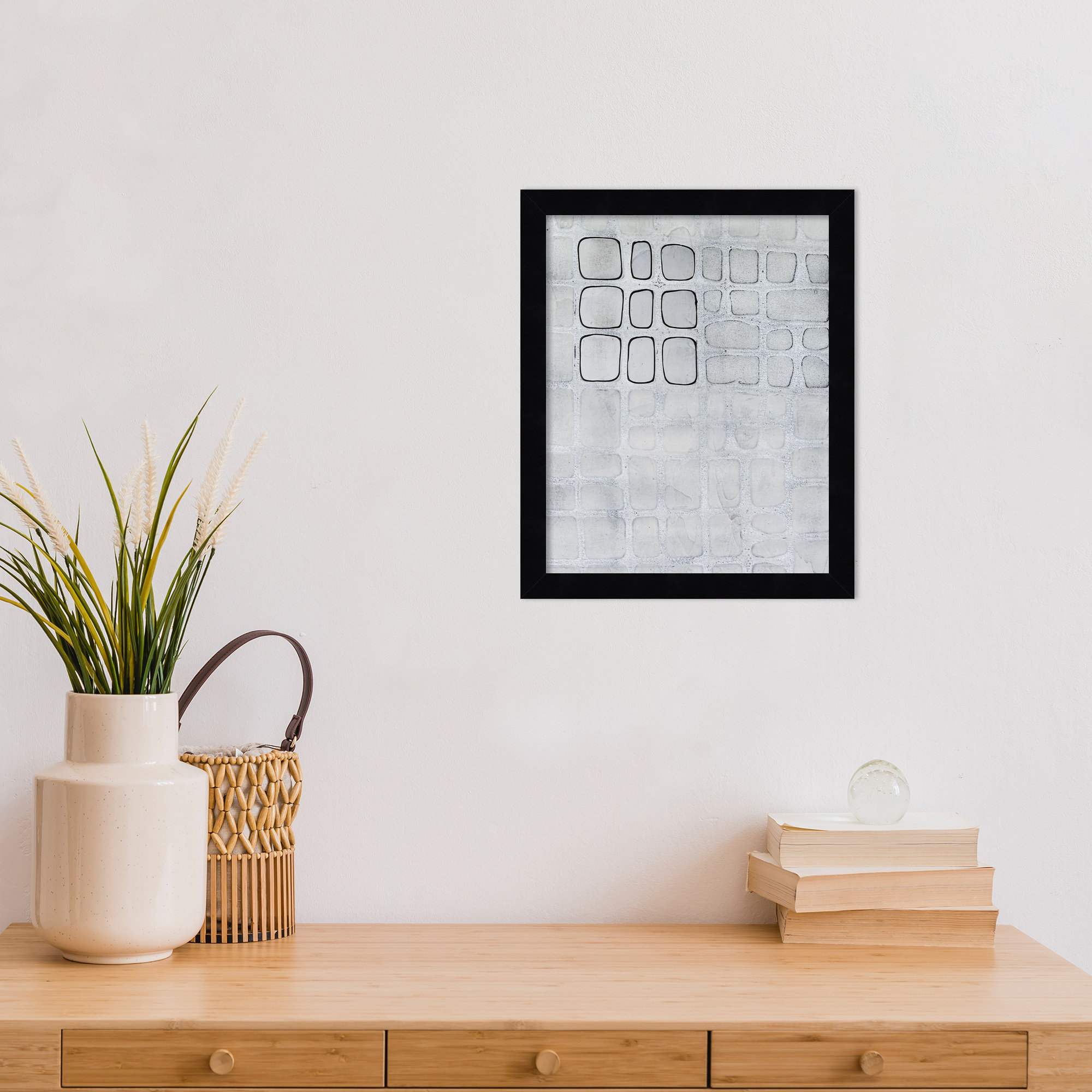 Lumen Colour I by Finnerty Wood Framed Wall Art Print, 13" H x 11" W, Black