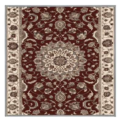 Machine Washable Persian Gray Area Rug