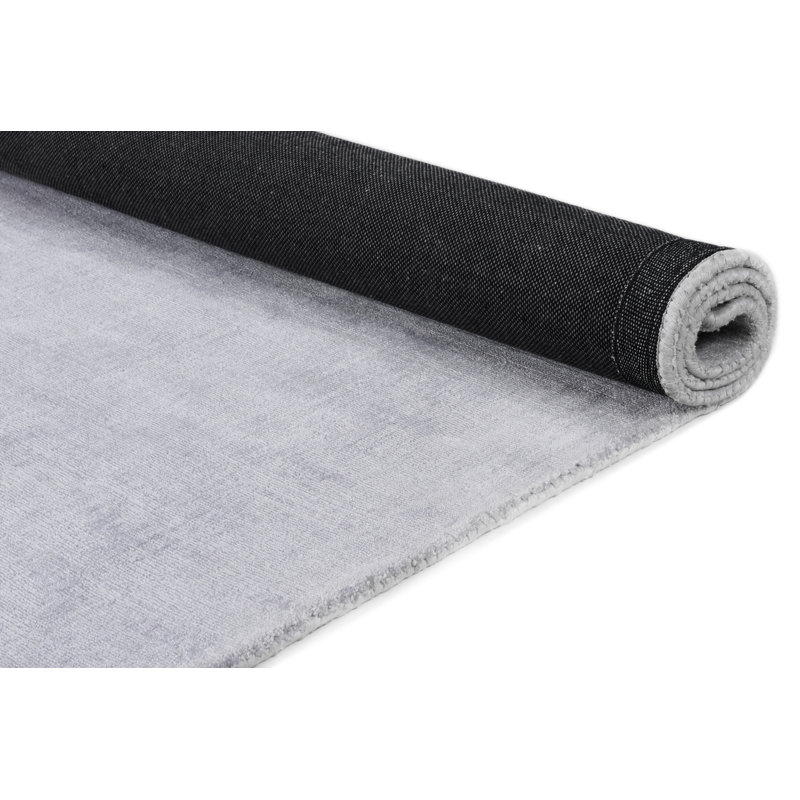 Shine Hand Loomed Silver Indoor Rug, Rectangular 190 x 290cm