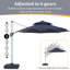 Parasol en porte-à-faux 129,92 po Rosealie-1695526700