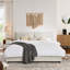 Très grand lit plateforme tapissier avec rangement hydraulique et tête de lit en chenille intégrée, très grand lit, beige-2125678268-1905349738