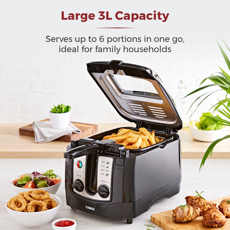 Tower Deep Fryer with Timer